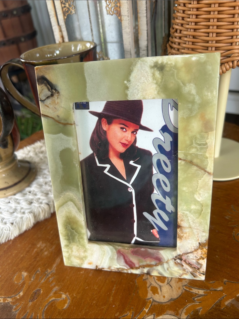 Vinegar Green Onyx Photo Frame